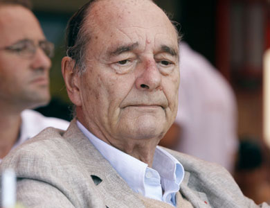 الرئيس الفرنسي الأسبق شيراك في المستشفى للاشتباه باصابته بالنقرس