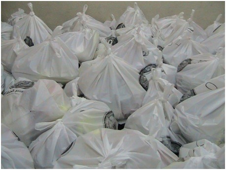 توزيع 450 طردا غذائيا على الاسر العفيفية في المزار الجنوبي