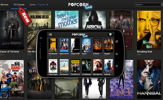 خدمة Popcorn Time لبث الأفلام المقرصنة تطلق تطبيقا لنظام أندرويد خدمة Popcorn Time لبث الأفلام المقرصنة تطلق تطبيقا لنظام أندرويد