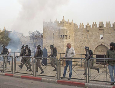 إستنفار فلسطيني إسرائيلي في القدس ومواجهات قرب باب حطة المؤدي للمسجد الأقصى
