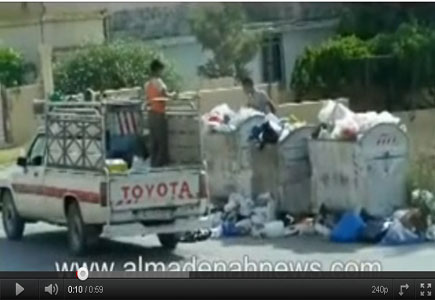 نبش الحاويات في عمان ( فيديو ) 
