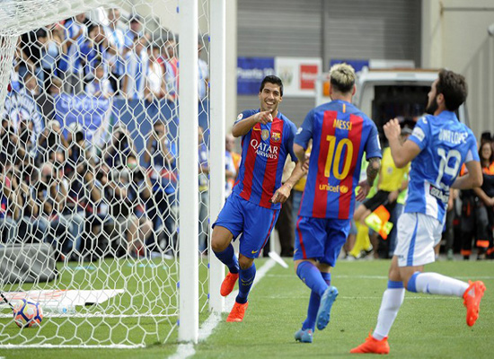 برشلونة يكتسح ليجانيس بسلاح "MSN" برشلونة يكتسح ليجانيس بسلاح "MSN"