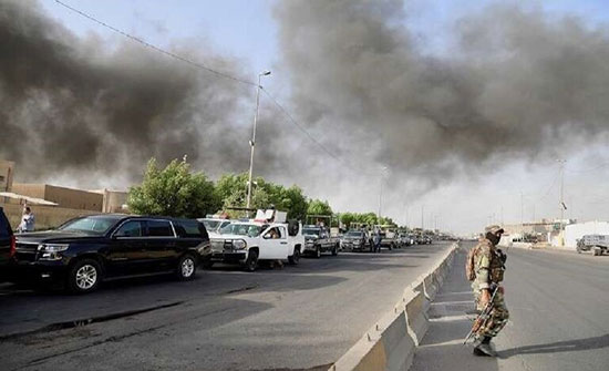 سقوط 4 صواريخ على قاعدة تضم قوات أمريكية قرب العاصمة العراقية بغداد