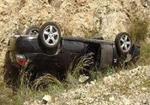 وفاة واصابه في حادث تدهور سياره بالكرك