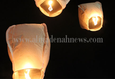 مناطيد اصلاحية في سماء حي نزال ( شاهدوا الصور )