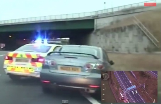 بالفيديو : مطاردة بين شرطة وست ميدلاندز ببريطانيا وتاجري مخدرات