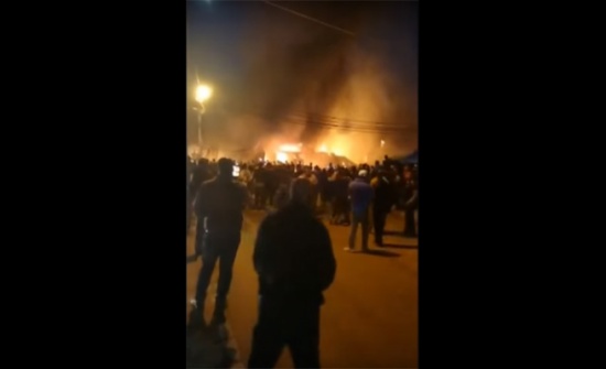 حريق بالقرب من حسبة اربد حريق بالقرب من حسبة اربد