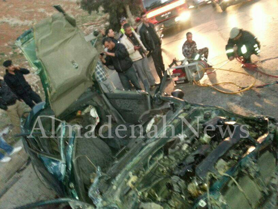 بالصور : وفاة في حادث سير مروع تحت جسر عبدون