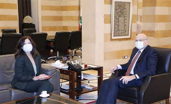 السفيرة الأمريكية في لبنان: لا مخاوف من عقوبات على الاتفاقيات مع الأردن ومصر السفيرة الأمريكية في لبنان: لا مخاوف من عقوبات على الاتفاقيات مع الأردن ومصر