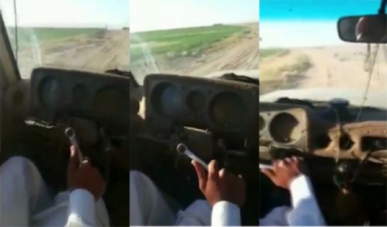 شاهد.. سعودي يقود سيارة بدون مقود