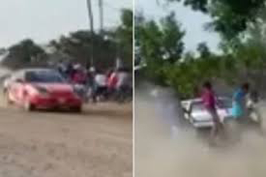 فيديو| انحراف سيّارة نحو الجمهور في سباق يقتل 4 ويصيب 20 آخرين