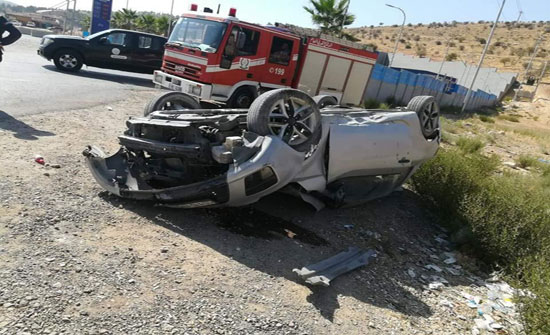 وفاة بحادث تدهور على الطريق الصحراوي وفاة بحادث تدهور على الطريق الصحراوي