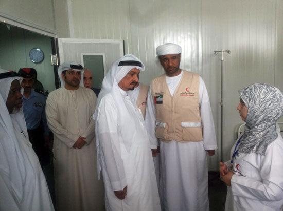 حاكم امارة عجمان يزور المستشفى الاماراتي- الاردني في المفرق