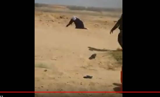 شاهد : قنص فتاة فلسطينية رفعت العلم على السياج في غزة