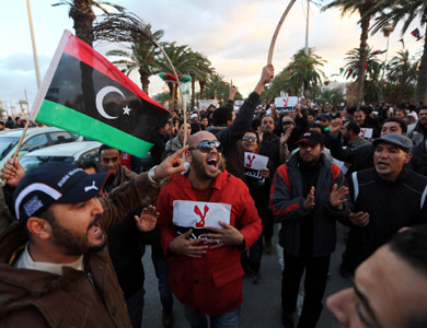 تظاهرة في طرابلس ضد تمديد ولاية المؤتمر الوطني العام