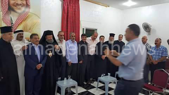 بالصور : الطوائف المسيحية تزور بيت عزاء المرحوم الحوراني بالصور : الطوائف المسيحية تزور بيت عزاء المرحوم الحوراني