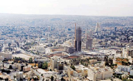 2.8 مليون متر مربع مساحة الأبنية المرخصة في الاردن 2.8 مليون متر مربع مساحة الأبنية المرخصة في الاردن