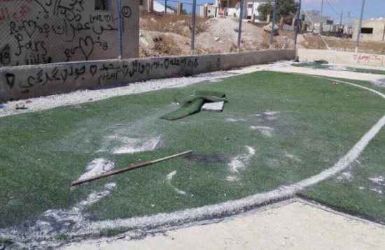 توقيف (٣) أشخاص يسرقون نجيلاً اصطناعياً في الكرك.. (صور)