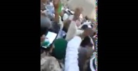 بالفيديو.. إضاءة حمراء فوق القبة الخضراء بالمسجد النبوي