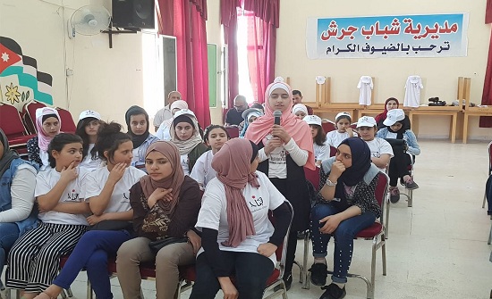 اللجنة الإعلامية العليا لمعسكرات الحسين تزور"شباب جرش"