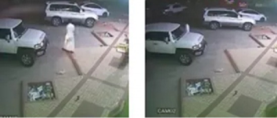 شاهد.. سرقة جيب من أمام محل !