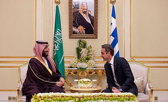 محمد بن سلمان يبحث مع رئيس وزراء اليونان أوضاع المنطقة محمد بن سلمان يبحث مع رئيس وزراء اليونان أوضاع المنطقة