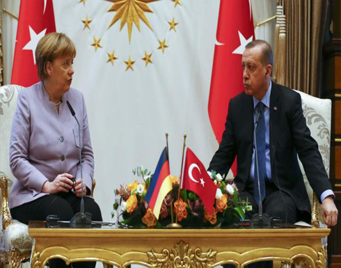 ميركل وأردوغان يبحثان الإرهاب والانقلاب والتعديل الدستوري