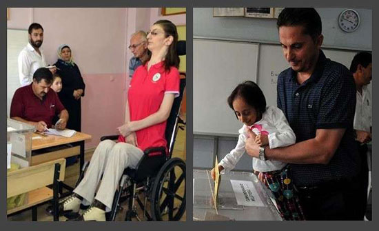 أطول فتاة وأقصر امرأة وأكبر مُعمرة يصوتن في الانتخابات التركية!