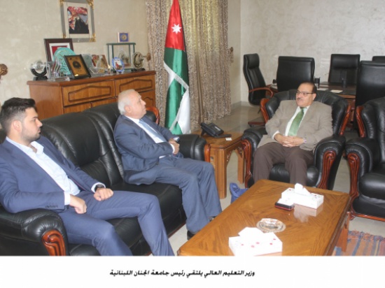 وزير التعليم العالي يلتقي رئيس جامعة الجنان اللبنانية