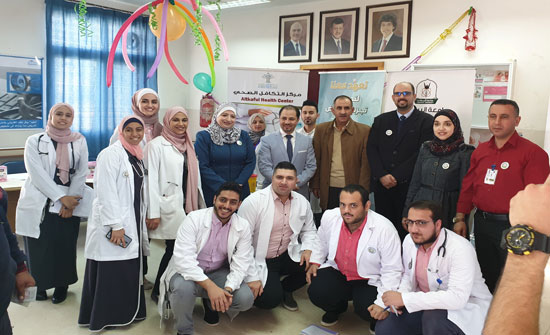 طب اليرموك تنظم يوما طبيا مجانيا في مركز الرمثا الصحي