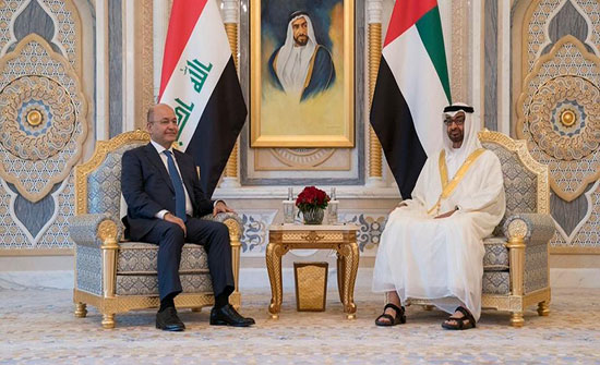 ولي عهد أبوظبي يبحث مع رئيس العراق التطورات الإقليمية ولي عهد أبوظبي يبحث مع رئيس العراق التطورات الإقليمية