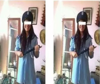 تنشر صورة على فايسبوك بزي شرطي و هي نصف عارية! تنشر صورة على فايسبوك بزي شرطي و هي نصف عارية!