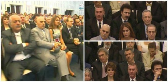 بالصور.. نجوم باب الحارة في حفل أداء قسم الرئيس بشار الأسد