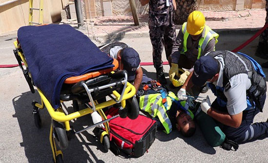 بالصور : الدفاع المدني ينفذ تمرينين لحادثين وهميين بالصور : الدفاع المدني ينفذ تمرينين لحادثين وهميين
