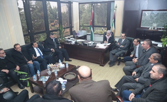 بحث خطة عمل مشروع  ( Egreen) المتخصص ببالهندسة والبيئة والتغير المناخي ما بين (الأردنية) وجامعات سورية