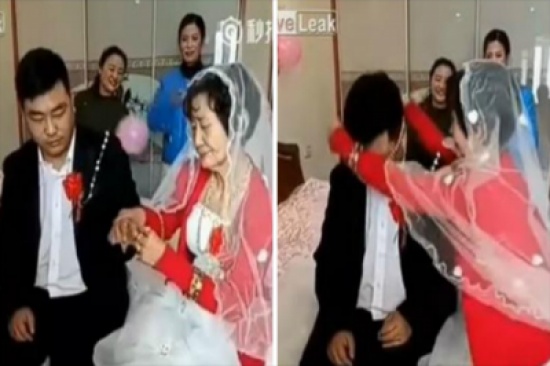 فيديو: عجوز صينية ثرية تُقدّم خاتم الزواج لشاب.. شاهد رد فعل العريس فيديو: عجوز صينية ثرية تُقدّم خاتم الزواج لشاب.. شاهد رد فعل العريس