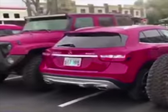 شاهد: عقوبة طريفة لصاحب سيارة وقف بمكان خاطئ