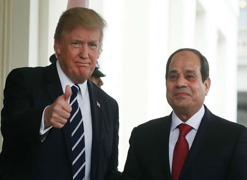 ترامب يستقبل السيسي ويشيد بـ"العمل العظيم" الذي يقوم به ترامب يستقبل السيسي ويشيد بـ"العمل العظيم" الذي يقوم به