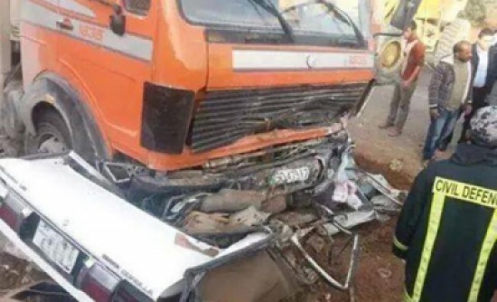 وفاة شخص وإصابة (6) آخرين اثر حادث تصادم على طريق العدسية