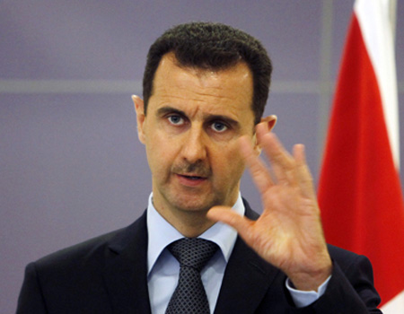 الأسد: التنحى لن يحل الأزمة ومستعد للتفاوض مع "من يسلم سلاحه" الأسد: التنحى لن يحل الأزمة ومستعد للتفاوض مع "من يسلم سلاحه"