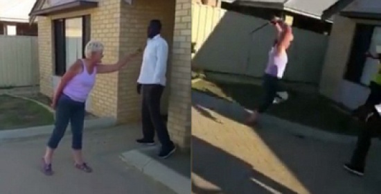 فيديو: أسترالية توجه إهانات عنصرية لجيرانها الأفارقة فيديو: أسترالية توجه إهانات عنصرية لجيرانها الأفارقة