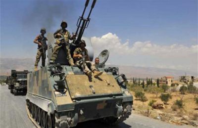 الجيش اللبناني يقصف تجمعات للمسلحين شرق البلاد