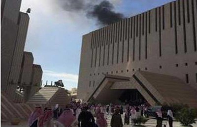 اندلاع حريق في مبنى التليفزيون السعودي اندلاع حريق في مبنى التليفزيون السعودي