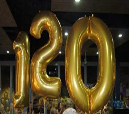 امرأة تحتفل بعيد ميلادها الـ120 امرأة تحتفل بعيد ميلادها الـ120