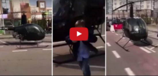 فيديو يثير جدلاً واسعاً لطفل يستقل طائرة هليكوبتر!! فيديو يثير جدلاً واسعاً لطفل يستقل طائرة هليكوبتر!!