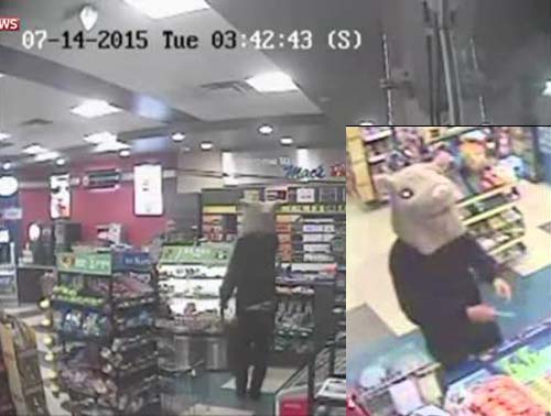 شاهد..  لحظة اقتحام لص فأر متجر والسطو عليه