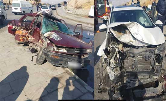 وفاة و3 اصابات بحادث تصادم في الزرقاء