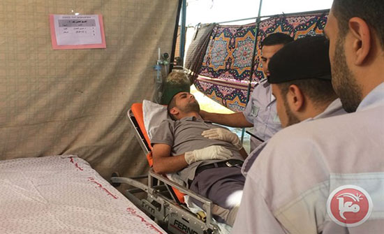 صور : توتر على حدود غزة.. اصابات بينها طفل في قصف جوي متواصل