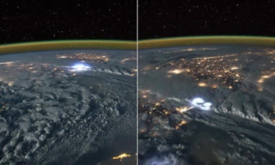 فيديو: مشاهد رائعة للبرق من الفضاء