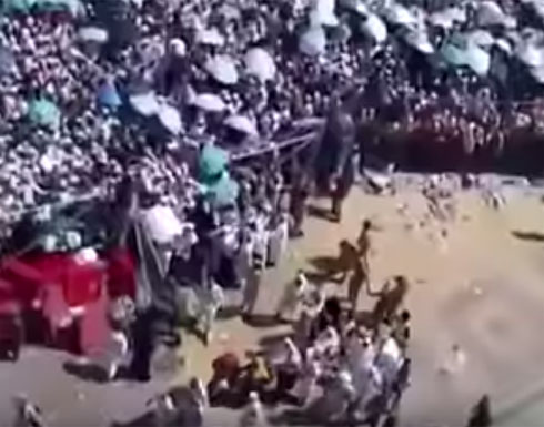 فيديو جديد من الأعلى يوضح لحظة التدافع بـ«منى»